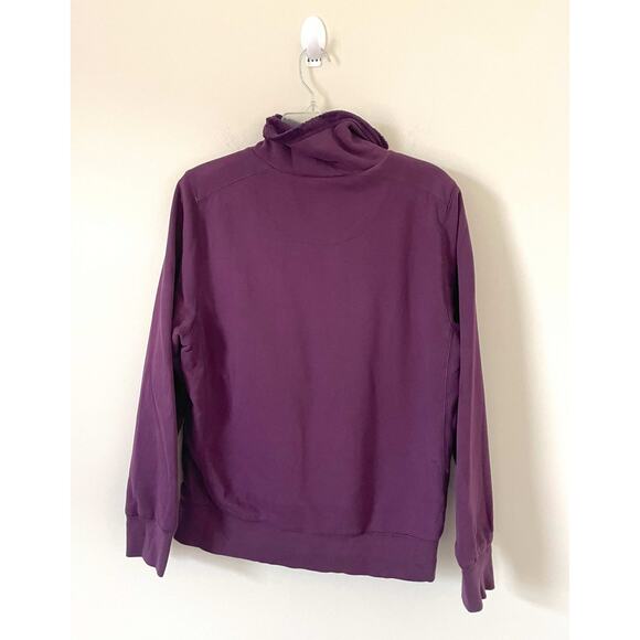 L.L. Bean Sherpa Lined Full Zip Hoodie Sweatshirt Jacket Purple Size Large - Picture 2 of 6